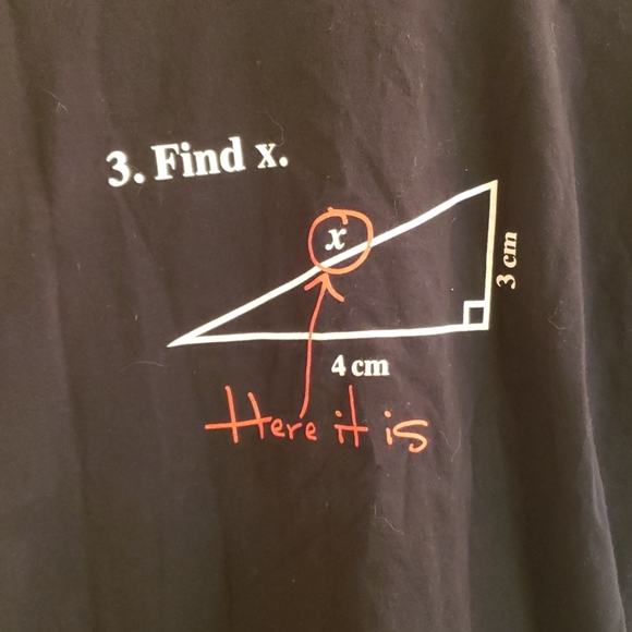 Gildan Other - Find X Math Geometry T-Shirt Black Size Medium